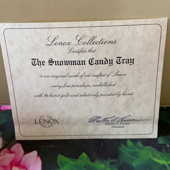 Lenox Collections The Snowman Candy Tray - Picture 9 of 10